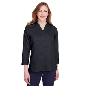 Devon & Jones Ladies' Crown  Collection® Stretch Broadcloth 3/4 Sleeve Blouse