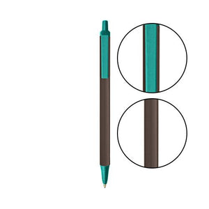 Espresso BIC® Clic Stic® Pen - Espresso With Teal