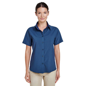 Ladies' Paradise Short-Sleeve Performance Shirt - Pool Blue