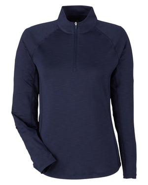 Ladies' You-V Quarter-Zip - Deep Navy