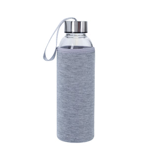 18 Oz. Aqua Pure Glass Bottle (Gray)