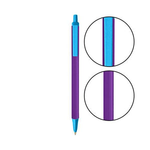 Purple BIC® Clic Stic® Pen - Purple With Blue