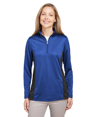 Harriton Ladies' Flash Snag Protection Plus IL Colourblock Quarter-Zip