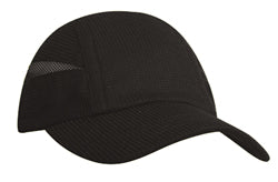 Super light weight performance running cap w/ elastic & toggle / solid - Custom Embroidered