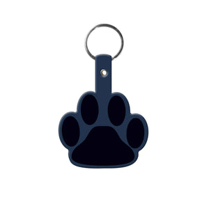 Paw Flexible Key Tag - Dark Blue