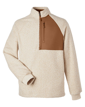 Men's Aura Sweater Fleece Quarter-Zip - Teak