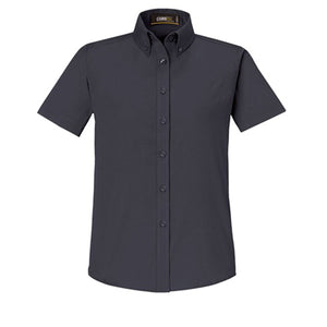 Core365 Origin Short Sleeve Twill Shirt - Women - Carbon