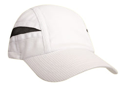 Super light weight performance running cap w/ elastic & toggle / solid - Custom Embroidered