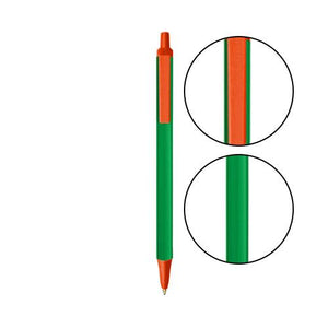 Green BIC® Clic Stic® Pen - Green With Orange