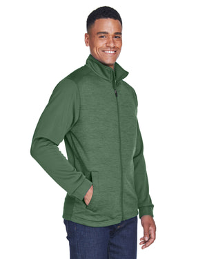 Devon & Jones Men's Newbury Colourblock Mélange Fleece Full-Zip