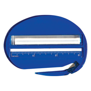 3-In-1 Letter Opener - Translucent Blue