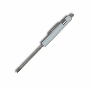 Plane Slot Screwdriver with Magnetic Post - White