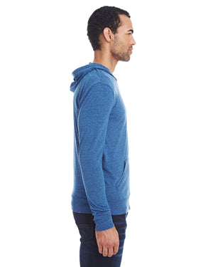 Threadfast Unisex Triblend Full-Zip Light Hoodie