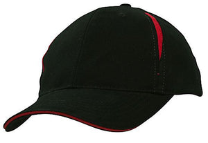 6 Panel BHC Cap with Crown Inserts-Sandwich - Custom Embroidered -