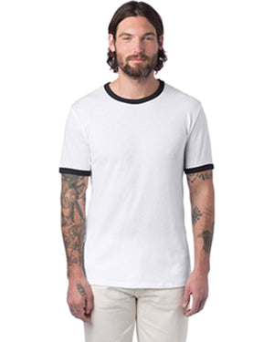 Unisex Keeper Ringer T-Shirt - White/Black