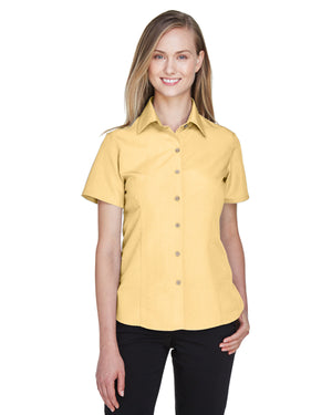 Harriton Ladies' Barbados Textured Camp Shirt