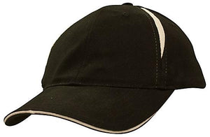 6 Panel BHC Cap with Crown Inserts-Sandwich - Custom Embroidered -