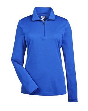 Team 365 Ladies' Zone Sonic Heather Performance Quarter-Zip