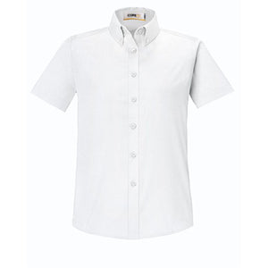 Core365 Origin Short Sleeve Twill Shirt - Women - White