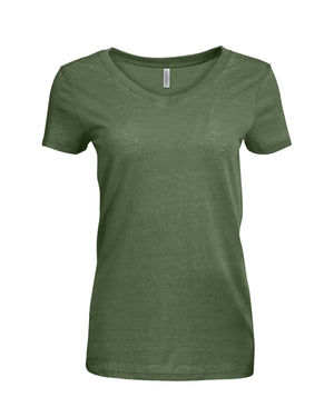 Threadfast Ladies' Vintage Dye Short-Sleeve V-Neck T-Shirt