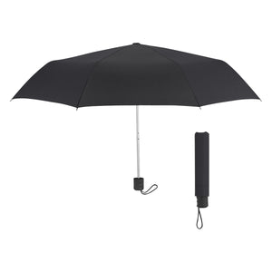 42" Arc Telescopic Umbrella With 100% RPET Canopy - Black