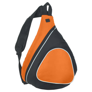 Sling Backpack (Orange With Black)