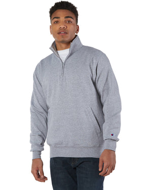 Adult Powerblend® Quarter-Zip Pullover - Light Steel