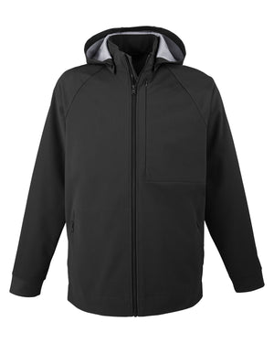 North End Men's City Hybrid Soft Shell Hooded Jacket