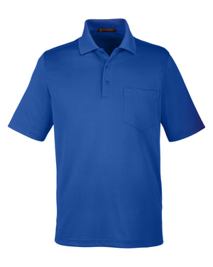 Harriton Men's Advantage Snag Protection Plus IL Pocket Polo - True Royal