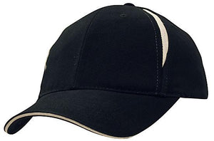 6 Panel BHC Cap with Crown Inserts-Sandwich - Custom Embroidered -