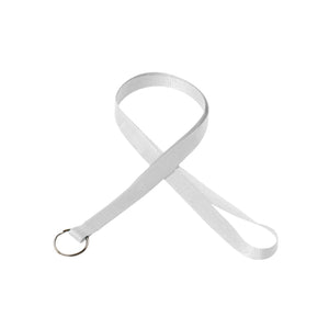 1/2" BEST Value Lanyard - White