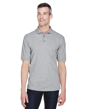 Men's Easy Blend™ Polo with Pocket - Grey Heather