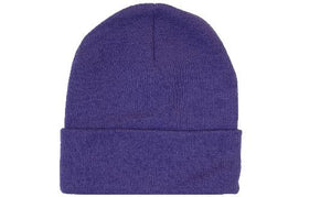 Acrylic Toque with Cuff - Purple