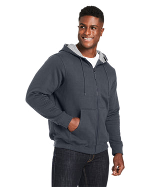 Harriton Men's ClimaBloc™ Lined Heavyweight Hooded Sweatshirt