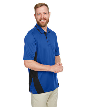 Harriton Men's Tall Flash Snag Protection Plus IL Colourblock Polo