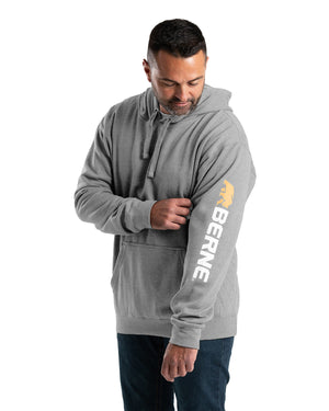 Berne Men's Signature Sleeve Hooded Pullover Sweatshirt