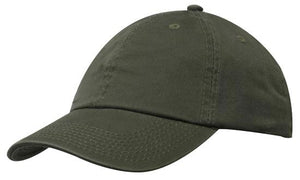 Washed Chino Twill Cap - Olive Green