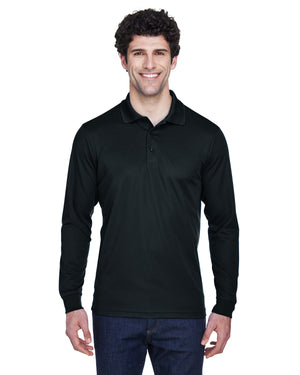 Core365 Men's Tall Pinnacle Performance Long-Sleeve Piqué Polo