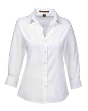 Harriton Ladies' Paradise Three-Quarter Sleeve Performance Shirt