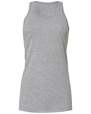 Ladies' Flowy Racerback Tank - Athletic Heather