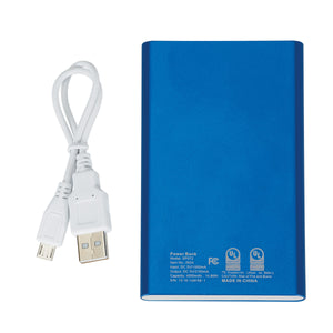 UL Listed Slim Power Bank - Blue