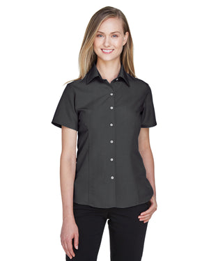 Harriton Ladies' Barbados Textured Camp Shirt