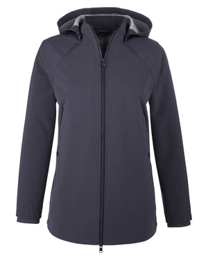 North End Ladies' City Hybrid Soft Shell Hooded Jacket