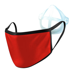 2 Layer Reusable Face Mask - Red with Respire