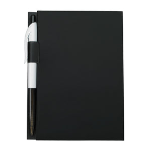 4" x 6" Notebook With Pen - Black