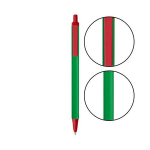 Green BIC® Clic Stic® Pen - Green With Red