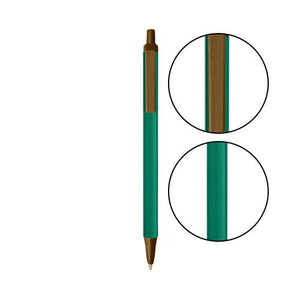 Forest Green BIC® Clic Stic® Pen - Forest Green With Metallic Brown