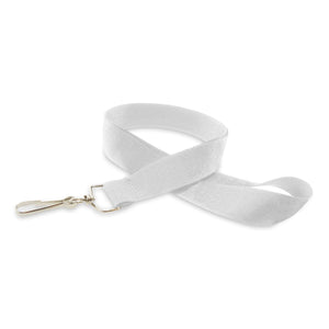 1" BEST Value Lanyard - White