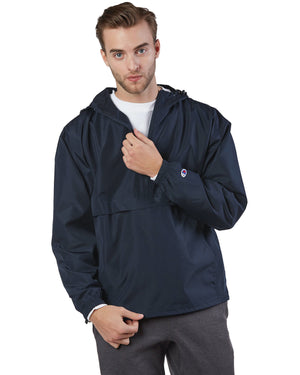 Champion Adult Packable Anorak Quarter-Zip Jacket - Navy