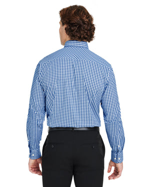 Devon & Jones CrownLux Performance® Men's Gingham Shirt - Back